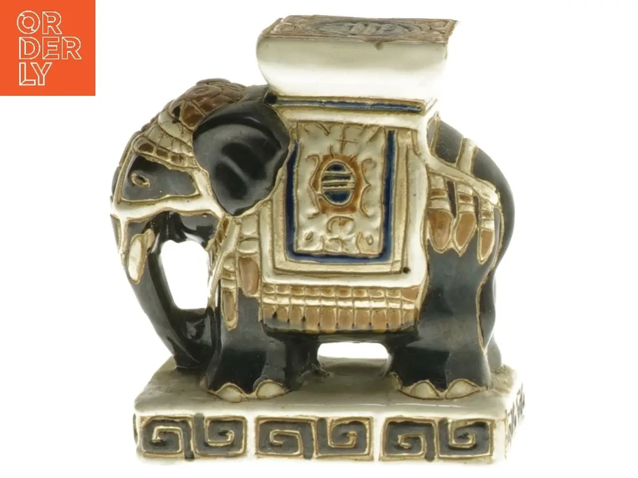 Billede 1 - Keramisk elefant figur (str. 11,5x10x5 cm)