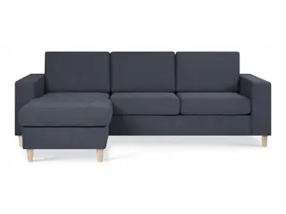 Thomas vendbar chaiselongsofa - Austin blå
