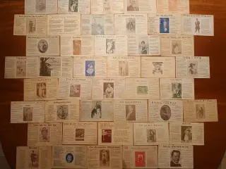 75 revy- og sangpostkort fra ca 1910-1925