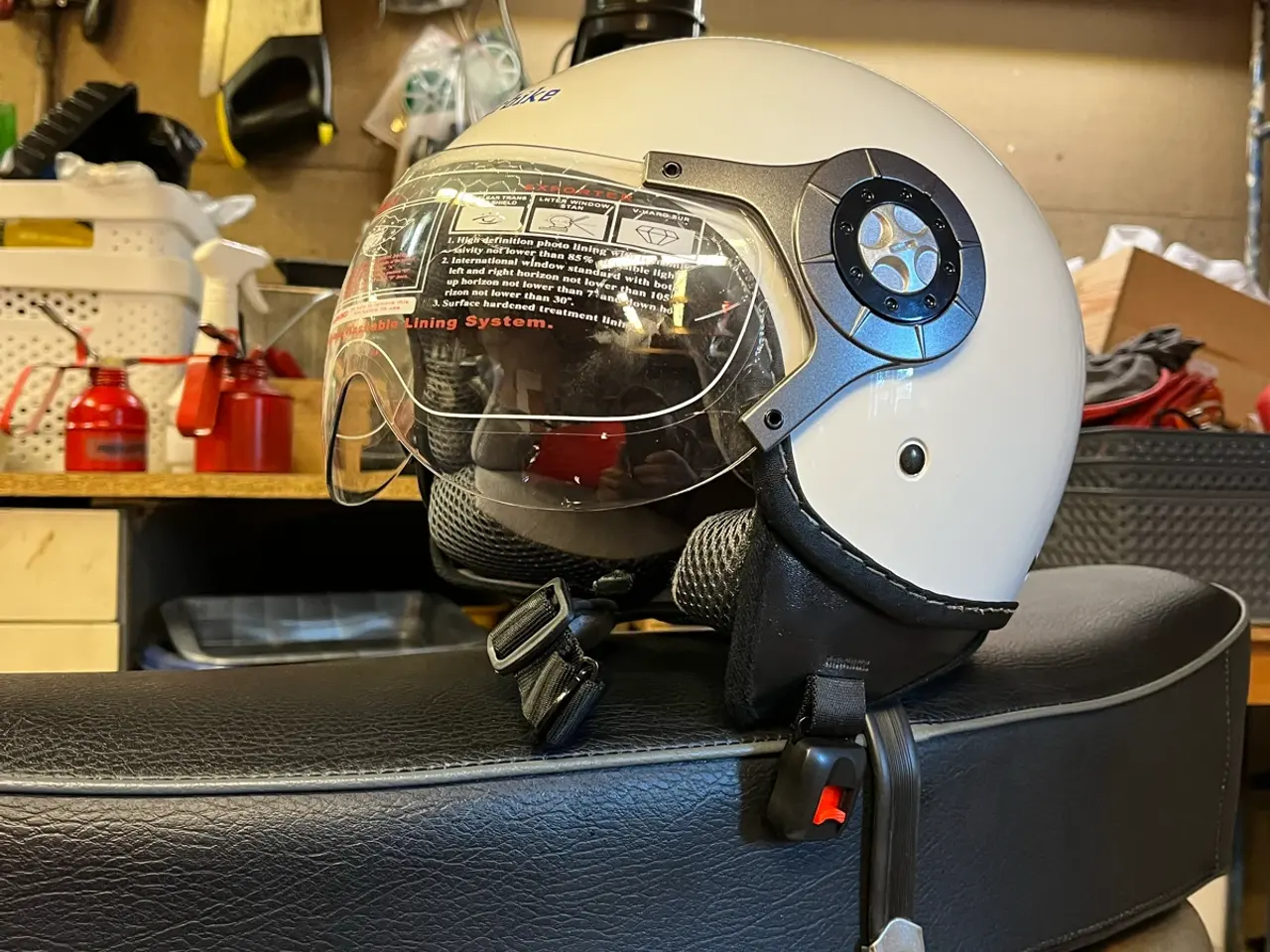 Billede 2 - Helt ny retro pilothjelm  XS/54