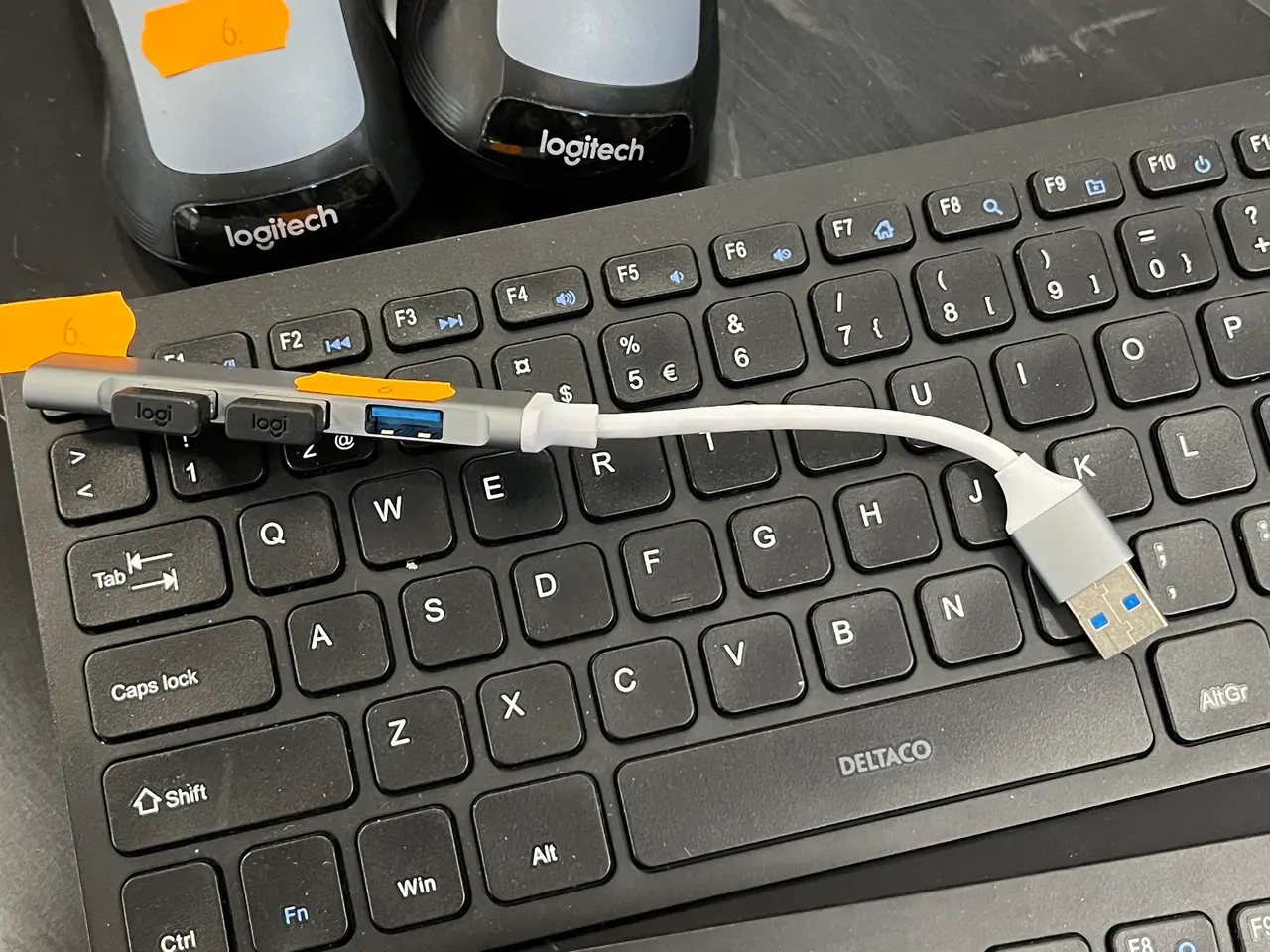 Billede 6 - 2 Stk. tastatur & Mus LOGITECH & DELTACO M310 &TB-632
