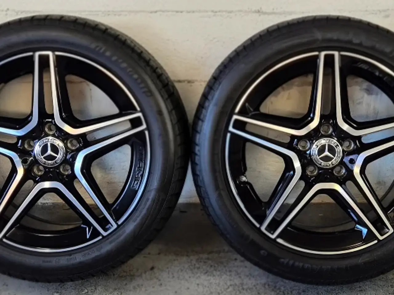 Billede 10 - MERCEDES "AMG" ORIGINAL ALUFÆLGE MED NYE VINTERDÆK
