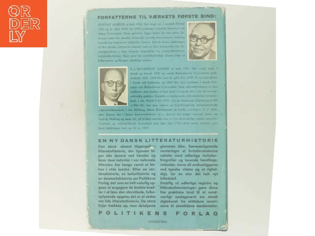 Billede 3 - Dansk litteratur historie. Bind 1: Fra runerne til Johannes Ewald (Bog)