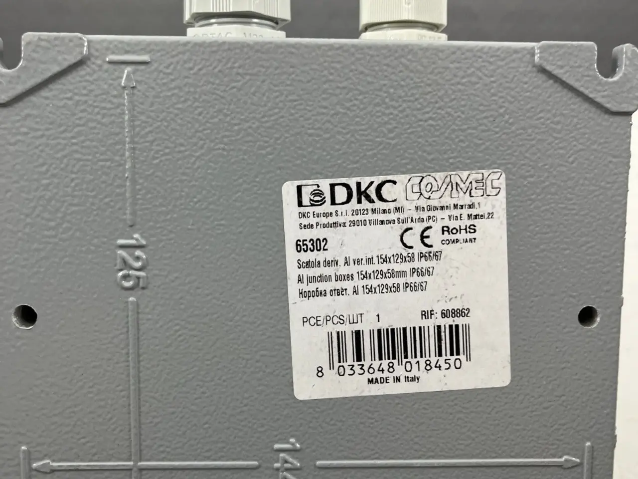 Billede 9 - DKC Cosimec 65302 Aluminum Junction Box, 2x