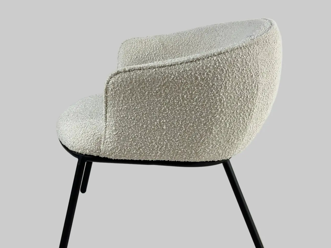 Billede 4 - Ellos Home Xander Loungestol – Hvid/Beige/Sort Stel