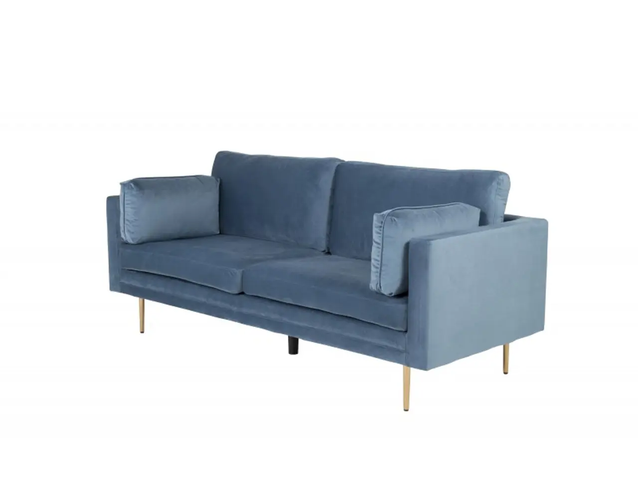 Billede 2 - Boom 3 personers Sofa - Blå og Messing