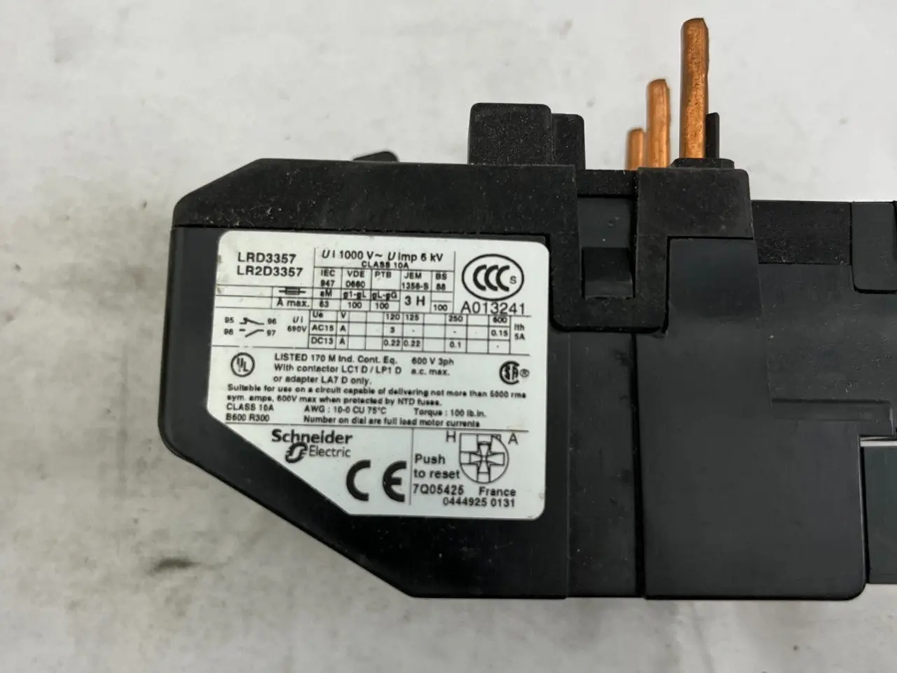 Billede 3 - Telemecanique LRD3357 Thermal Overload relæ 37–50A