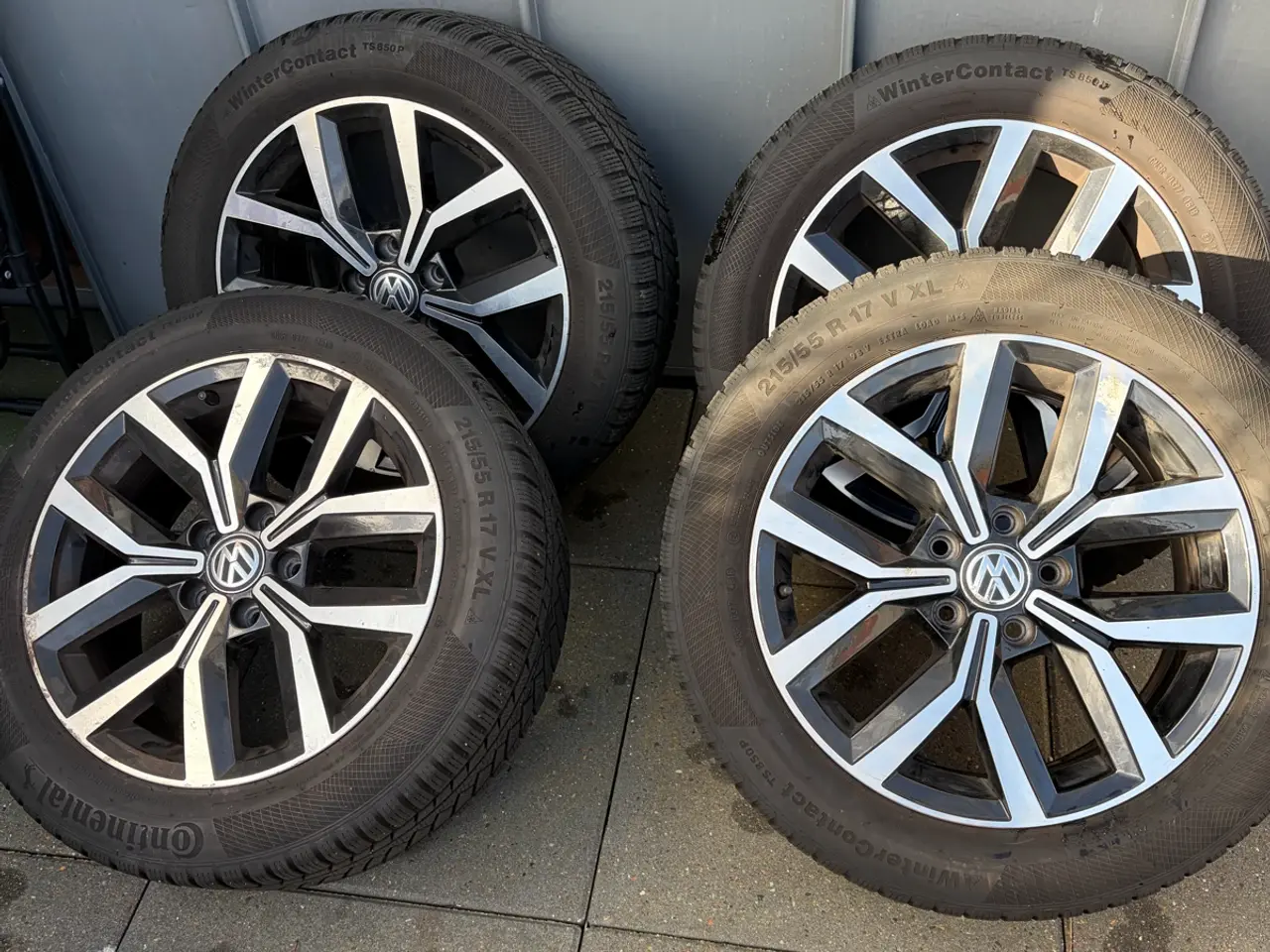 Billede 1 - Komplette 17” vinterhjul til VW – Continental Wint