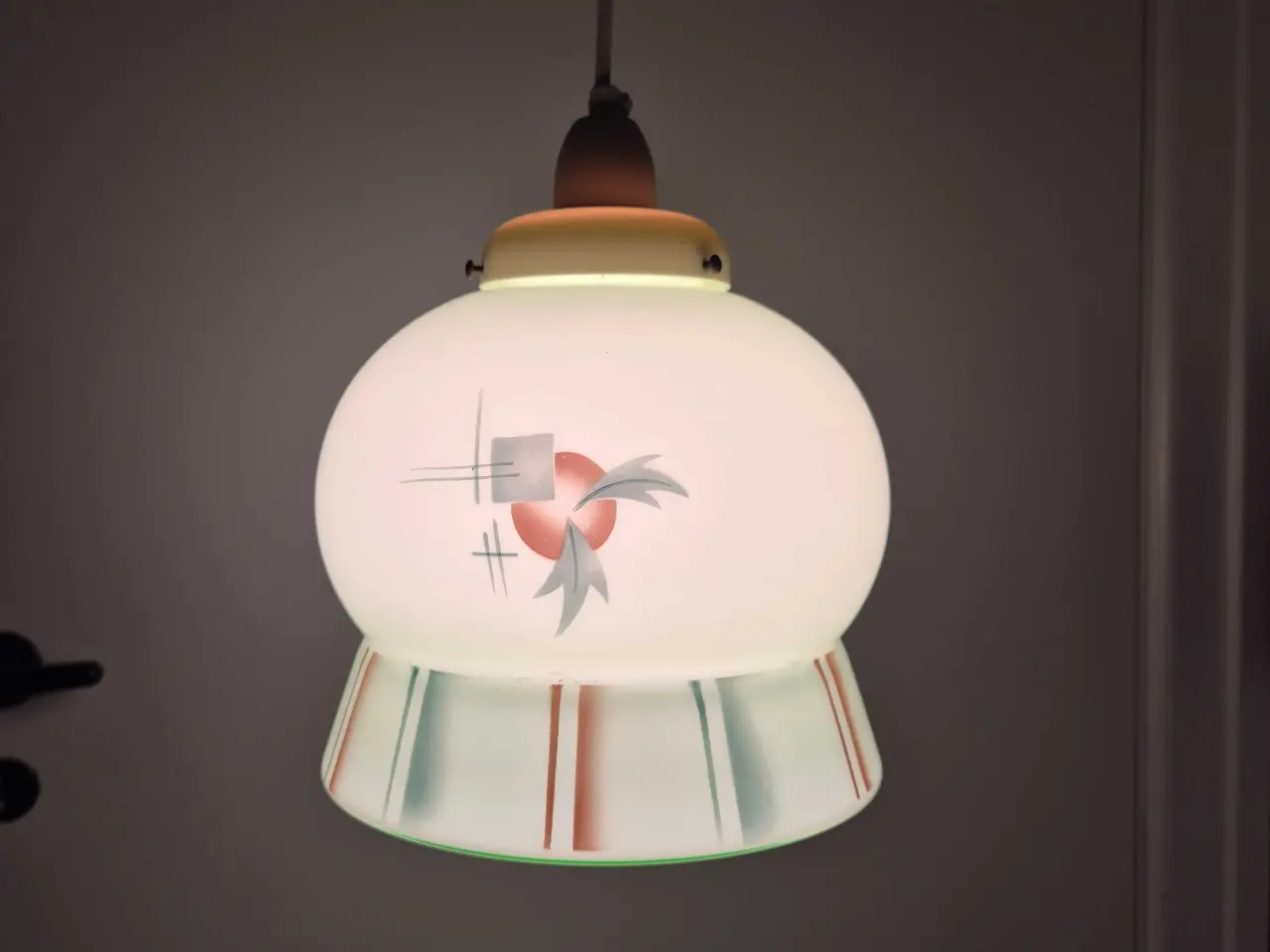 Billede 20 - Den smukkeste retrolampe i grønt glas