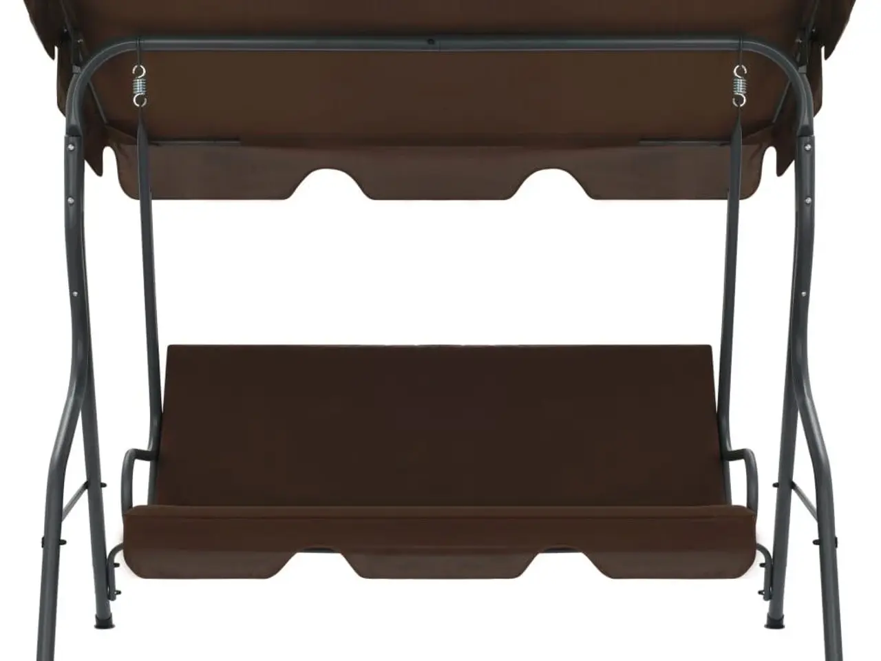 Billede 2 - Gyngesofa til haven 170x110x153 cm kaffefarvet