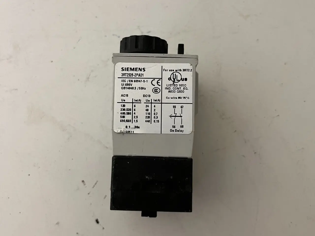 Billede 5 - Siemens 3RT2926-2PA01 On-Delay Timer modul 0.1–30s