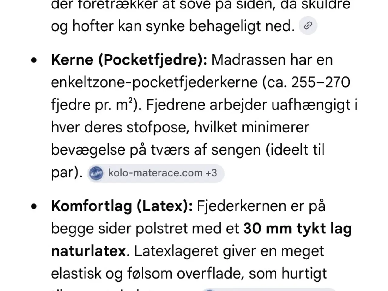 Billede 6 - Velholdt Estrella Lux H2 madras 90x200x21 Kvalitet