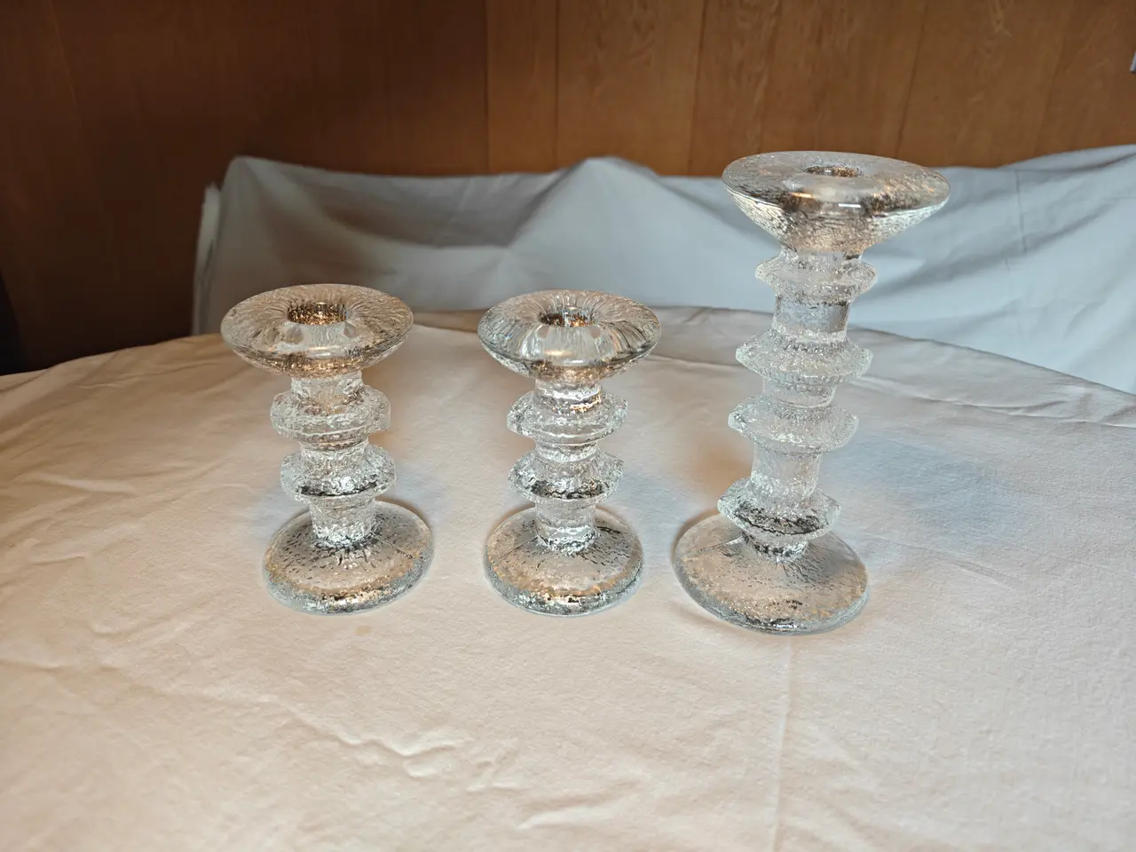 Billede 1 - Festivo Littala lysestager 1 med 4 ringe 2 med 2 r