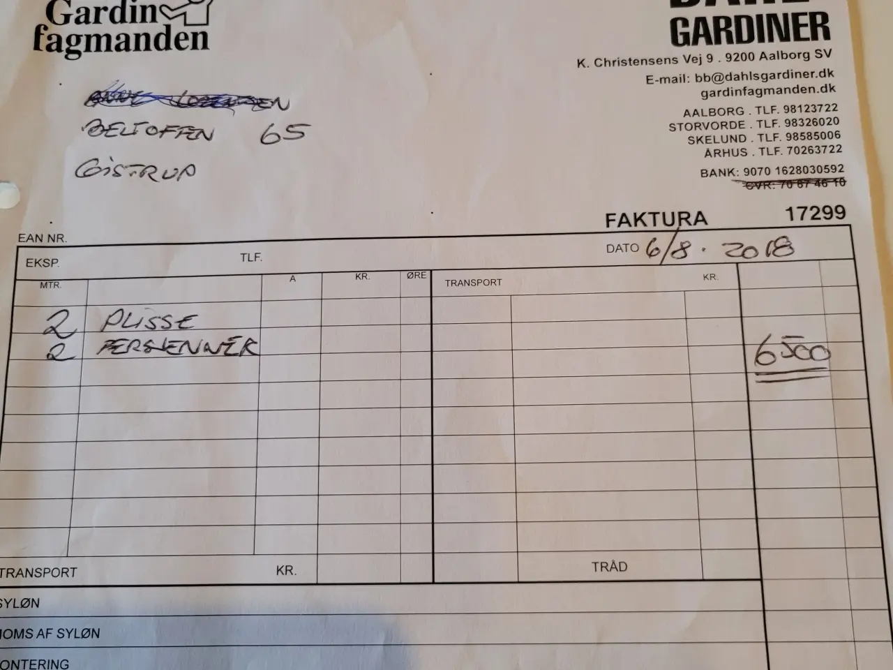 Billede 1 - 2stk. Kvalitets plissegardiner. Hvide
