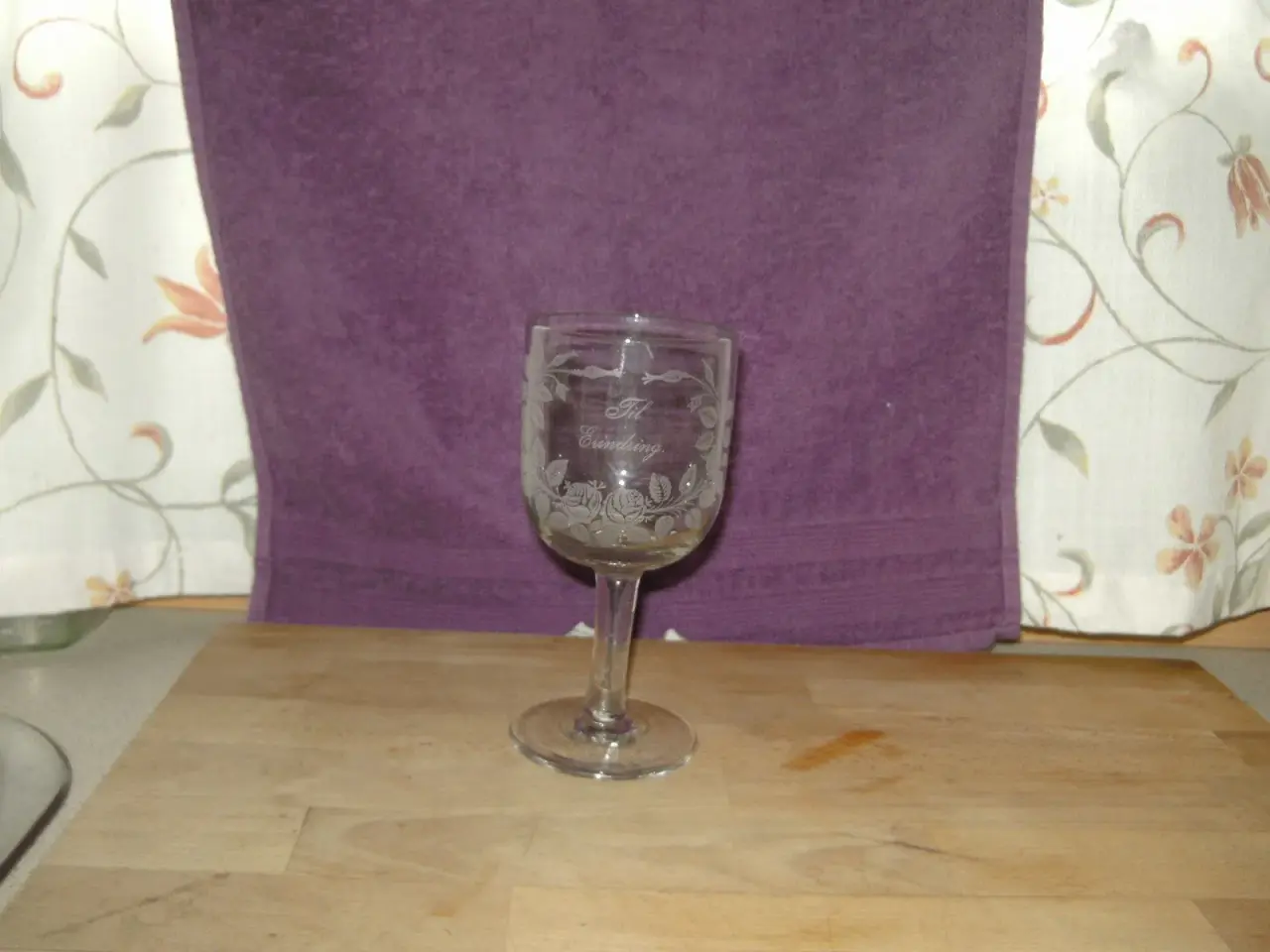 Billede 3 - Gl Erindringsglas m/Roser