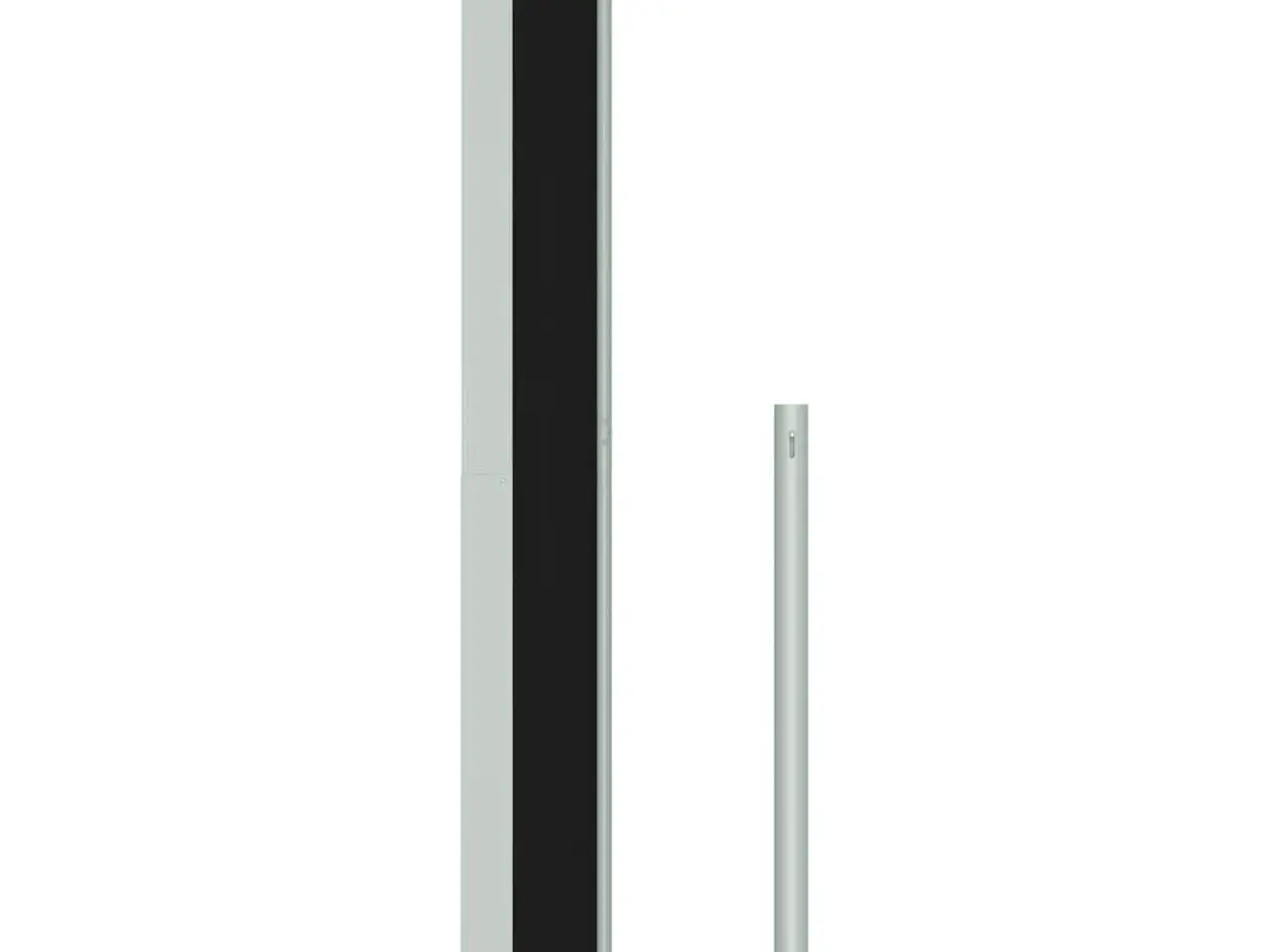 Billede 5 - Sammenrullelig sidemarkise til terrassen 180x500 cm sort