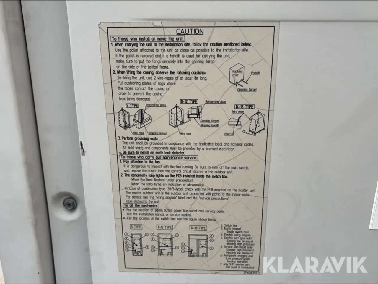 Billede 11 - Inverter Daikin RZQ250C7Y1B udedel