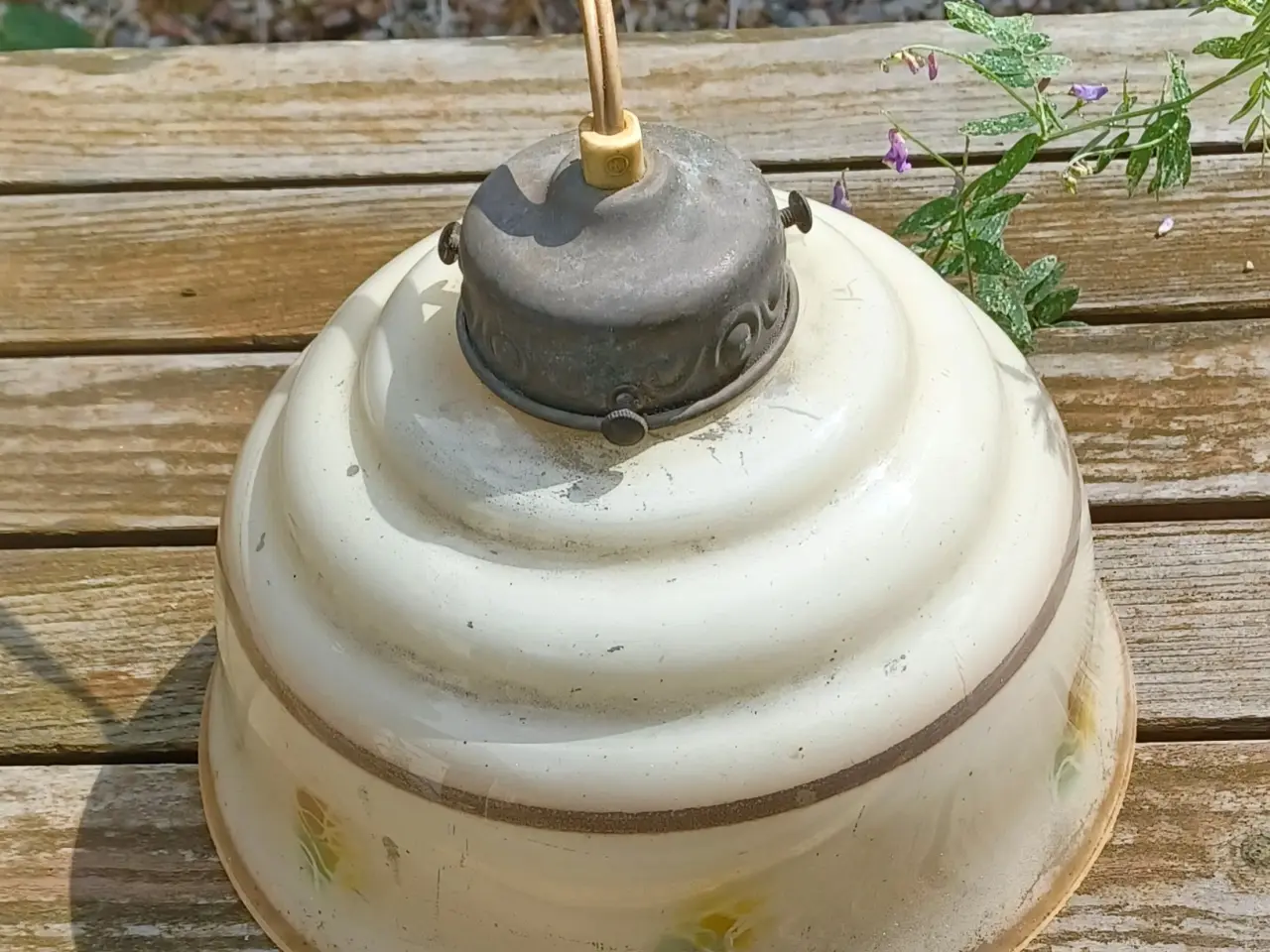 Billede 1 - Glaspendel, vintage.