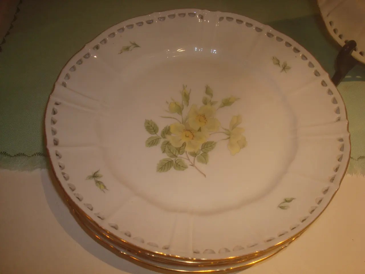Billede 1 - KLITROSE B&G frokosttallerkener m/helblondekant