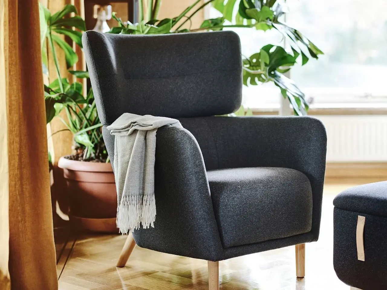 Billede 7 - Lænestol + puf, IKEA, Oskarshamn
