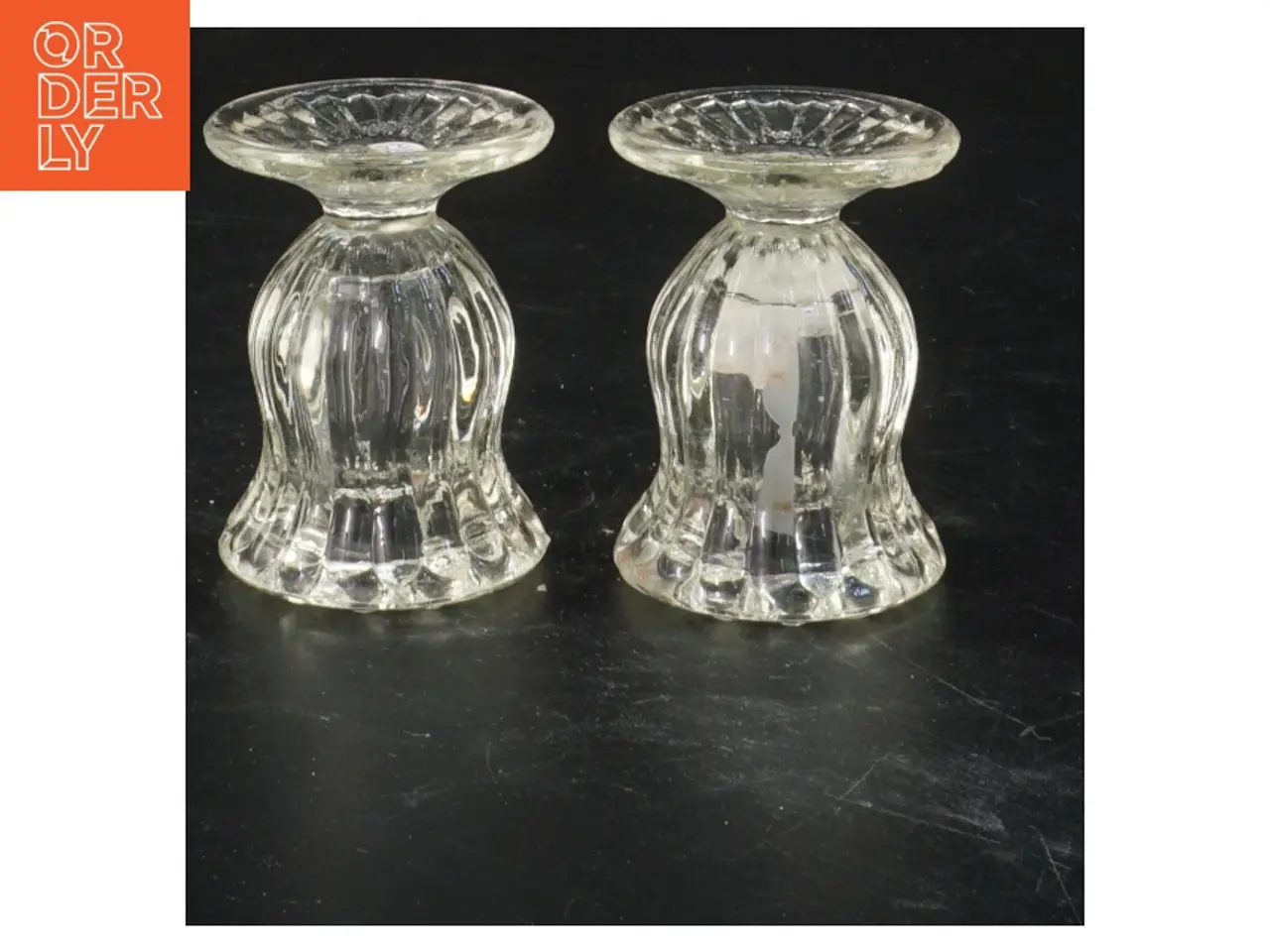 Billede 2 - Glas lysestager (str. 6 cm x 4 ø cm)