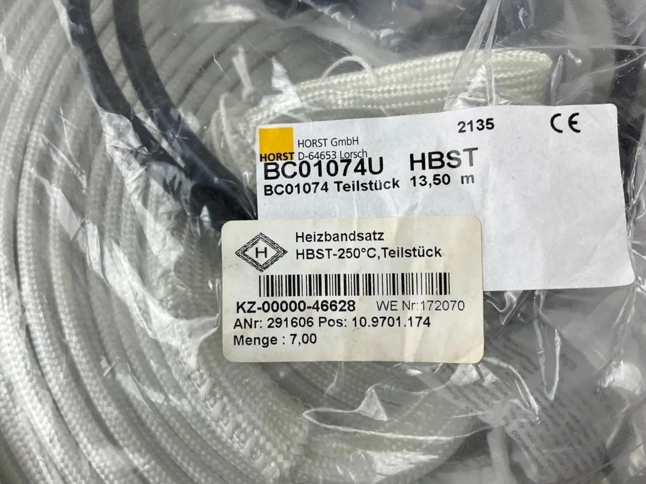 Billede 3 - Horst HBST-250°C Heizbandsatz BC01074U Heating Set