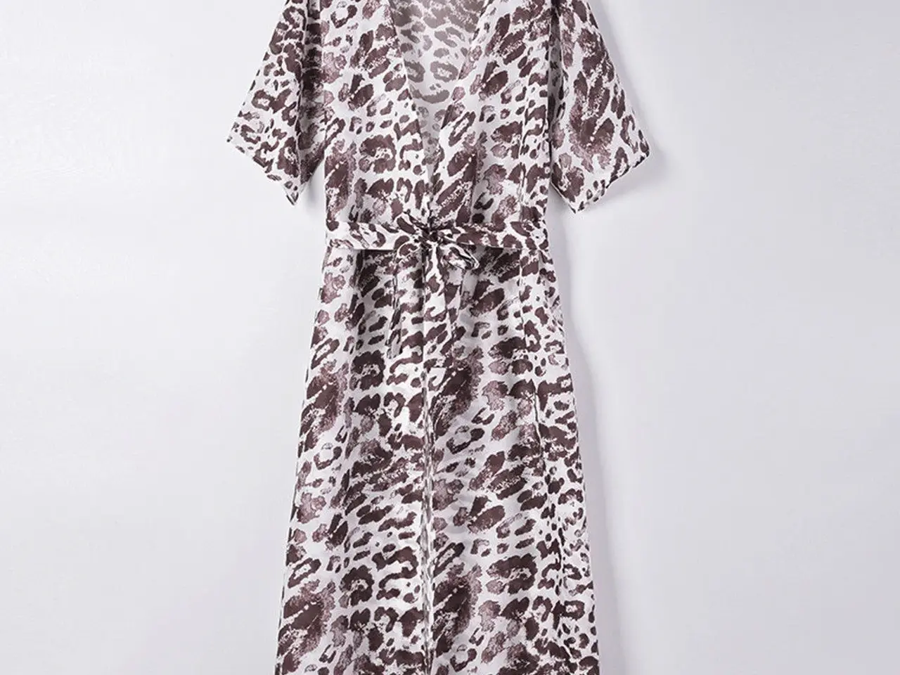 Billede 3 - Kimino med Leopard print (lang)Brun og Lys leopard