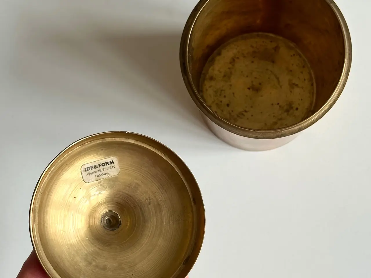 Billede 8 - Lågkrukke, messing