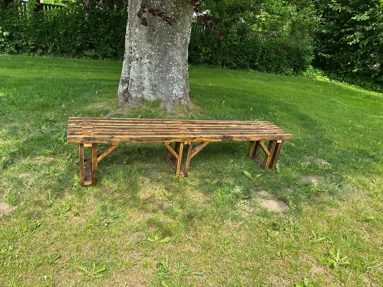 Billede 2 - Håndlavet designerbænk i genbrugstræ
