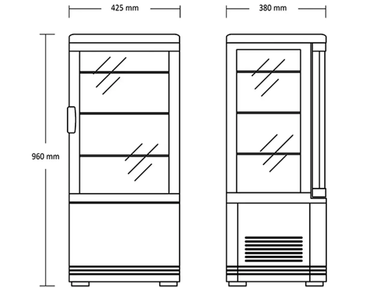 Billede 5 - Kølemontre 78 Liter – RT 82 BE