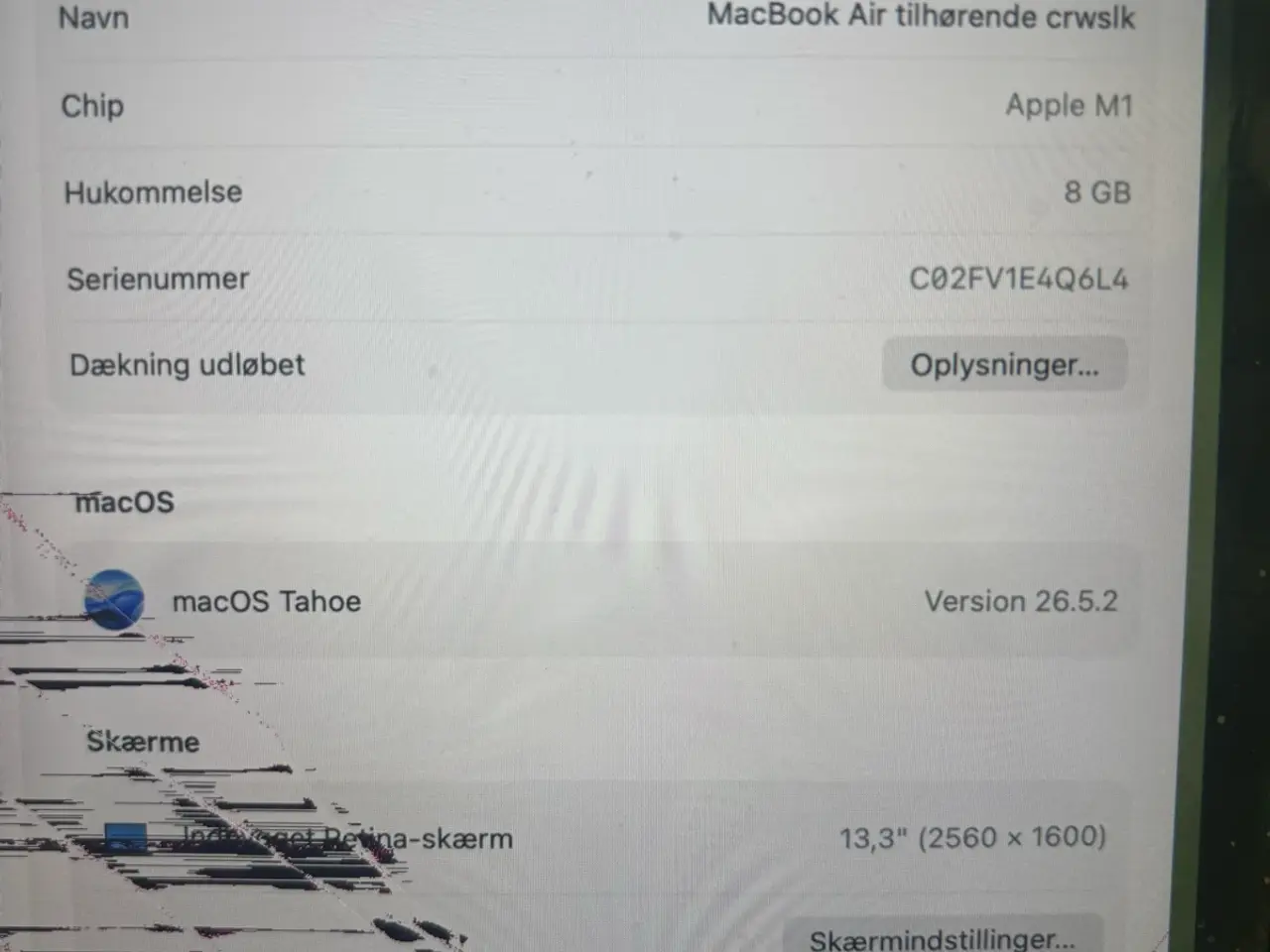 Billede 3 - MacBook Air defekt skærm