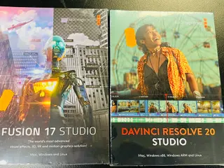 2 stk. Software Fusion 17 Studio, DaVinci Resolve 20 Studio BLACKMAGIC DESIGN