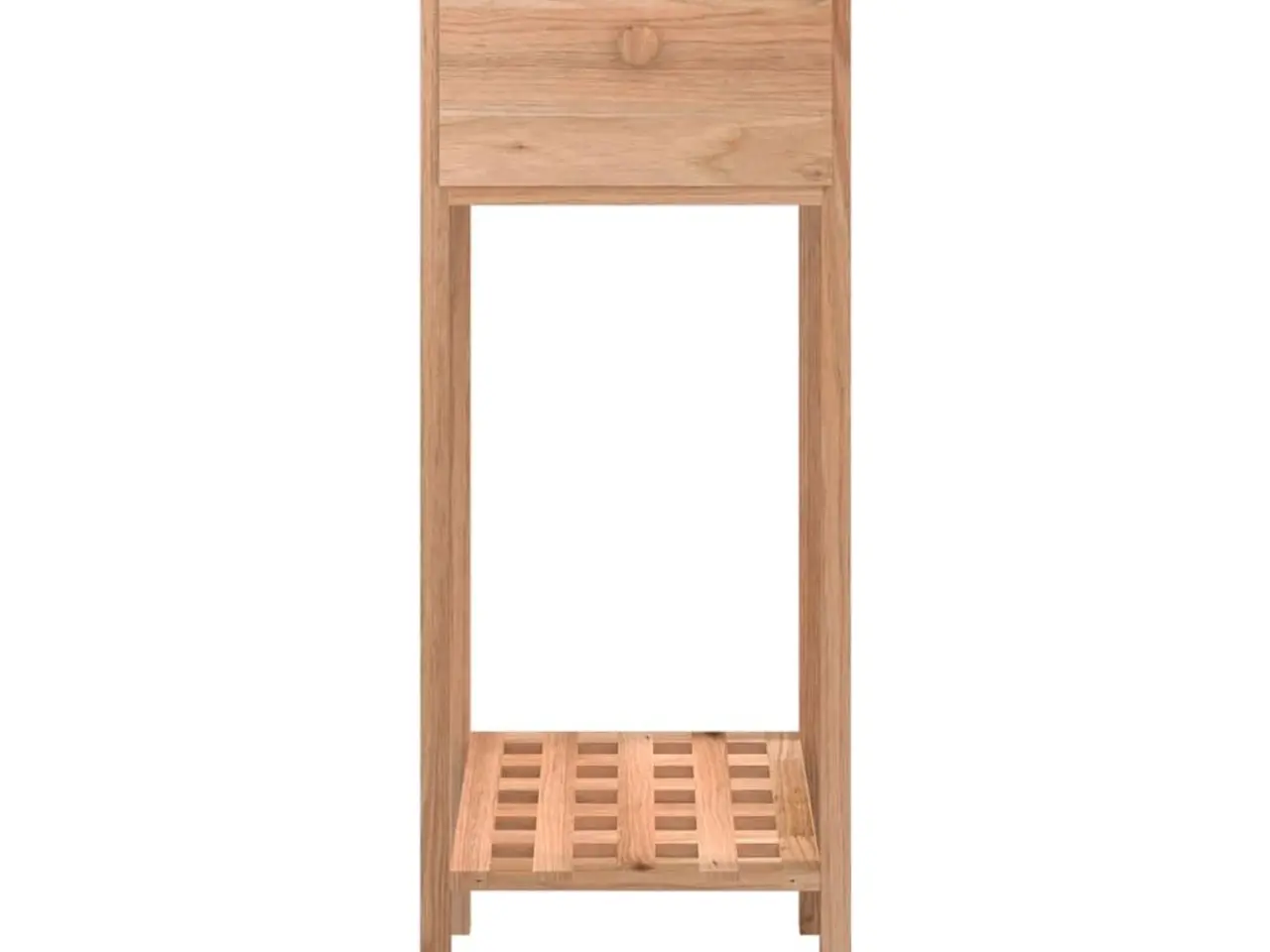 Billede 5 - Sidebord med skuffe i massivt valnøddetræ - 25 x 25 x 60 cm