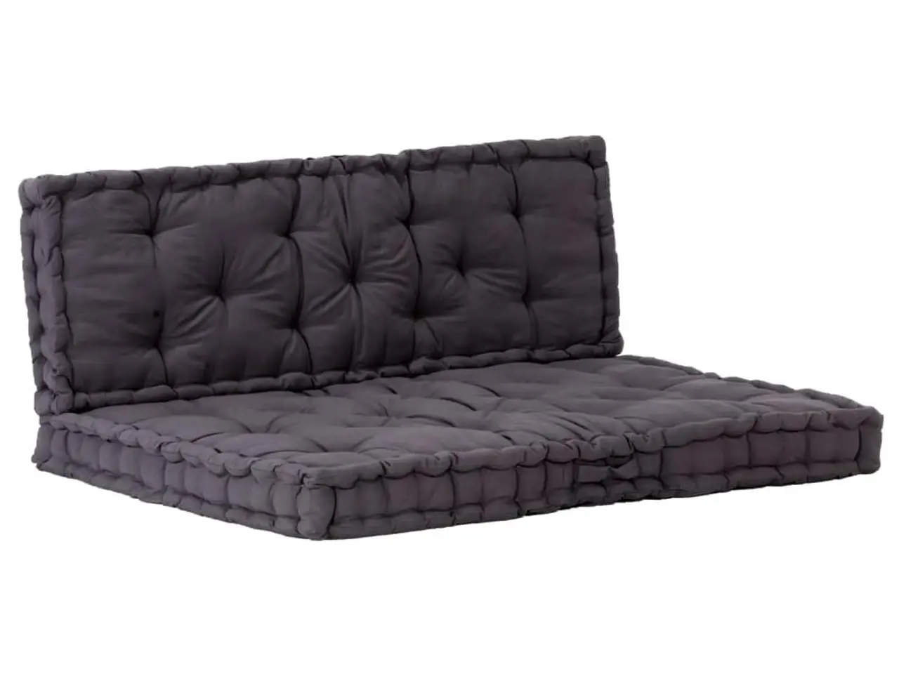 Billede 1 - Hynder til pallesofa 2 stk. i bomuld 120 cm - sort