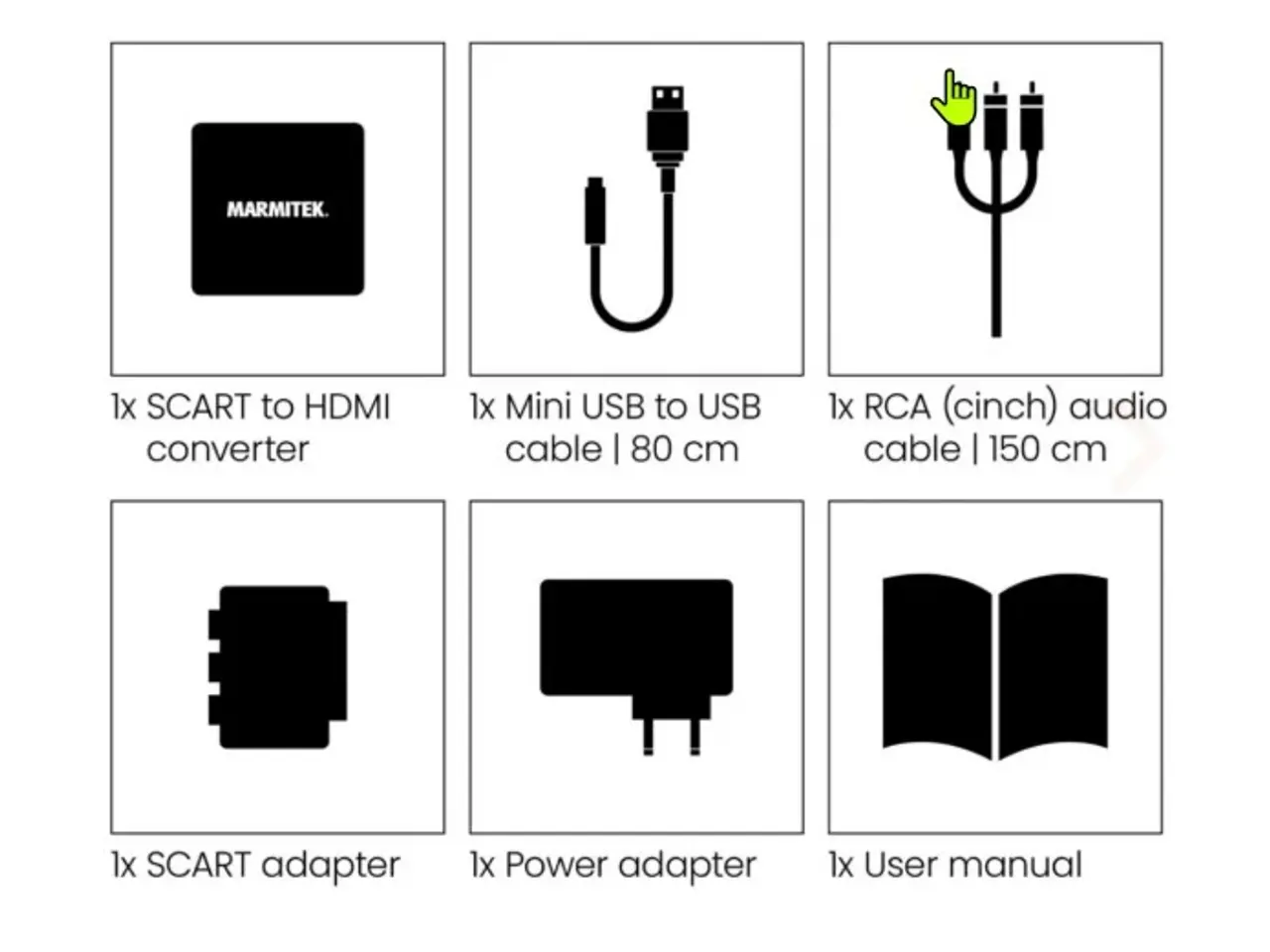 Billede 4 - Marmitek Connect AH31 SCART/RCA - HDMI konverter
