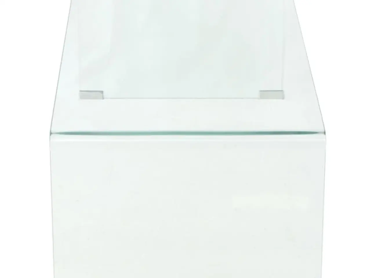 Billede 3 - Sofabord 98x45x30 cm hærdet glas transparent
