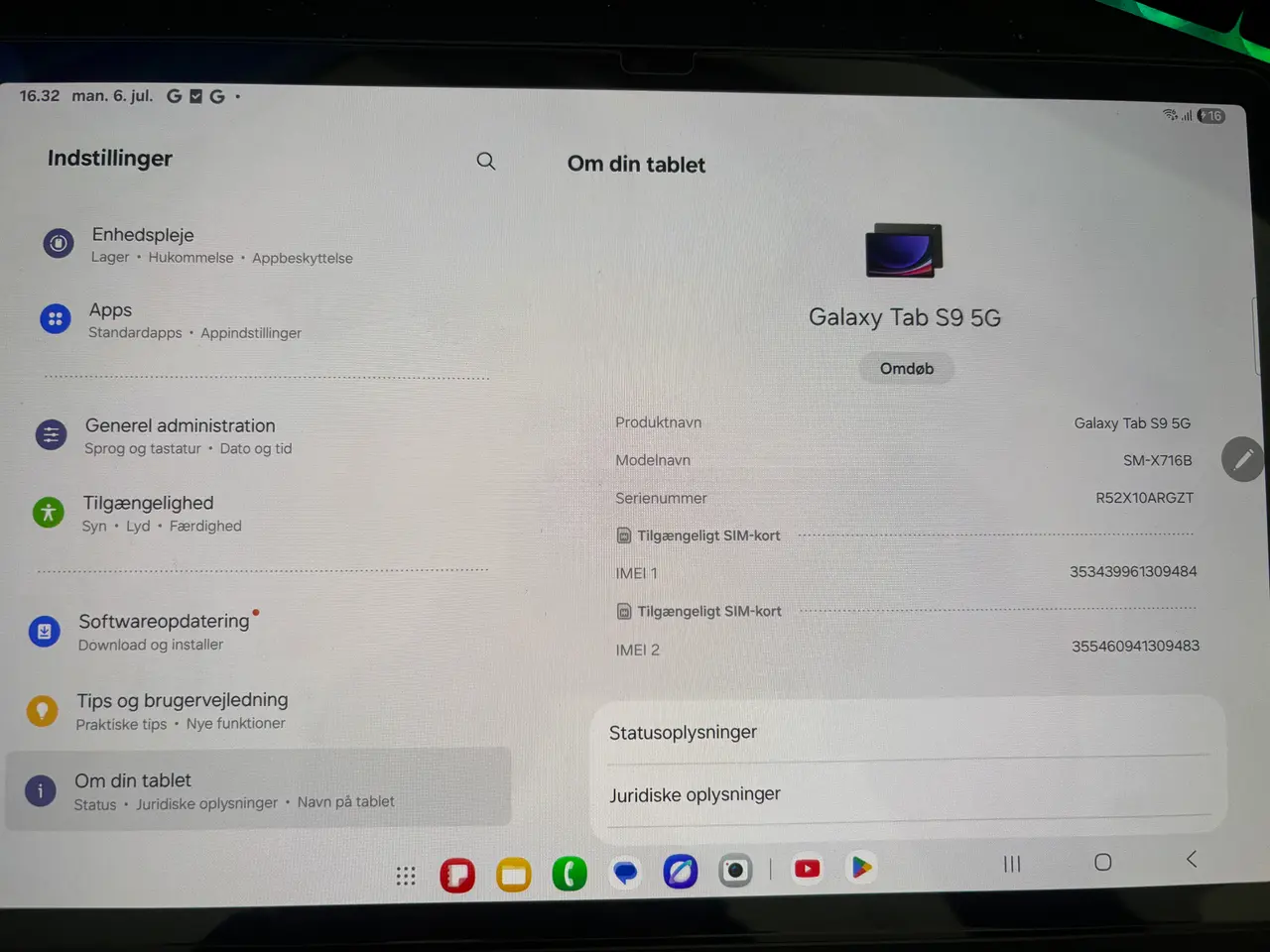 Billede 3 - Samsung S9 5G Tablet
