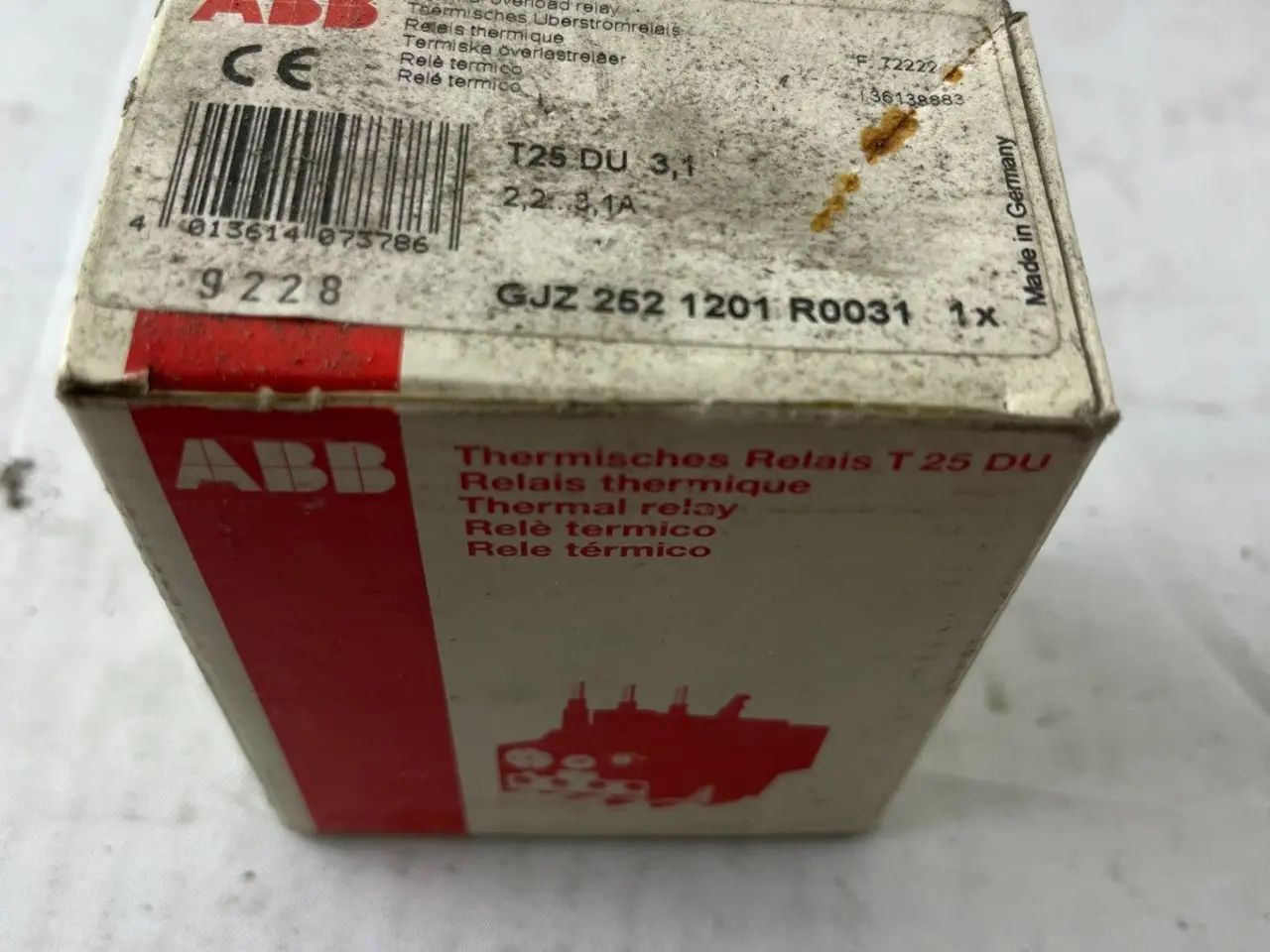 Billede 3 - ABB T25 DU 3.1 Thermal Overload relæ 2.2–3.1A ny
