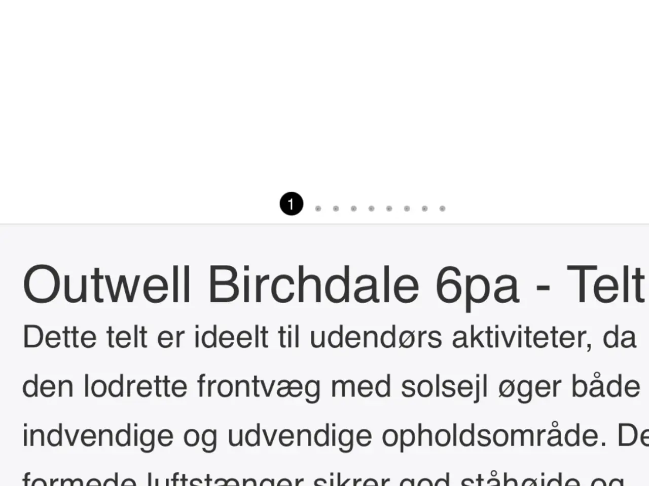 Billede 2 - Oppustelig 5 prs. Telte 