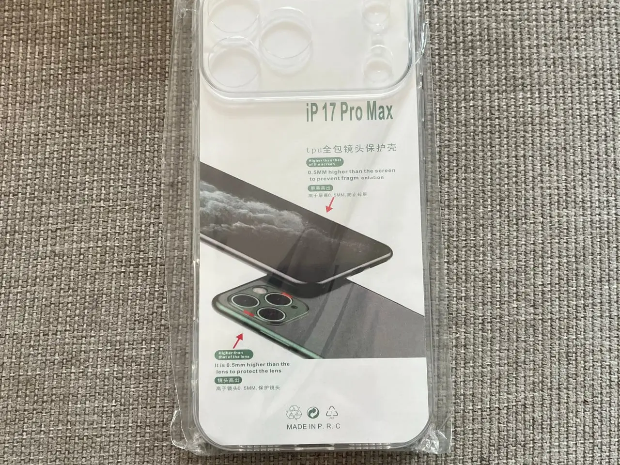 Billede 1 - iPhone 17 Pro Max mobilcover, gennemsigtigt