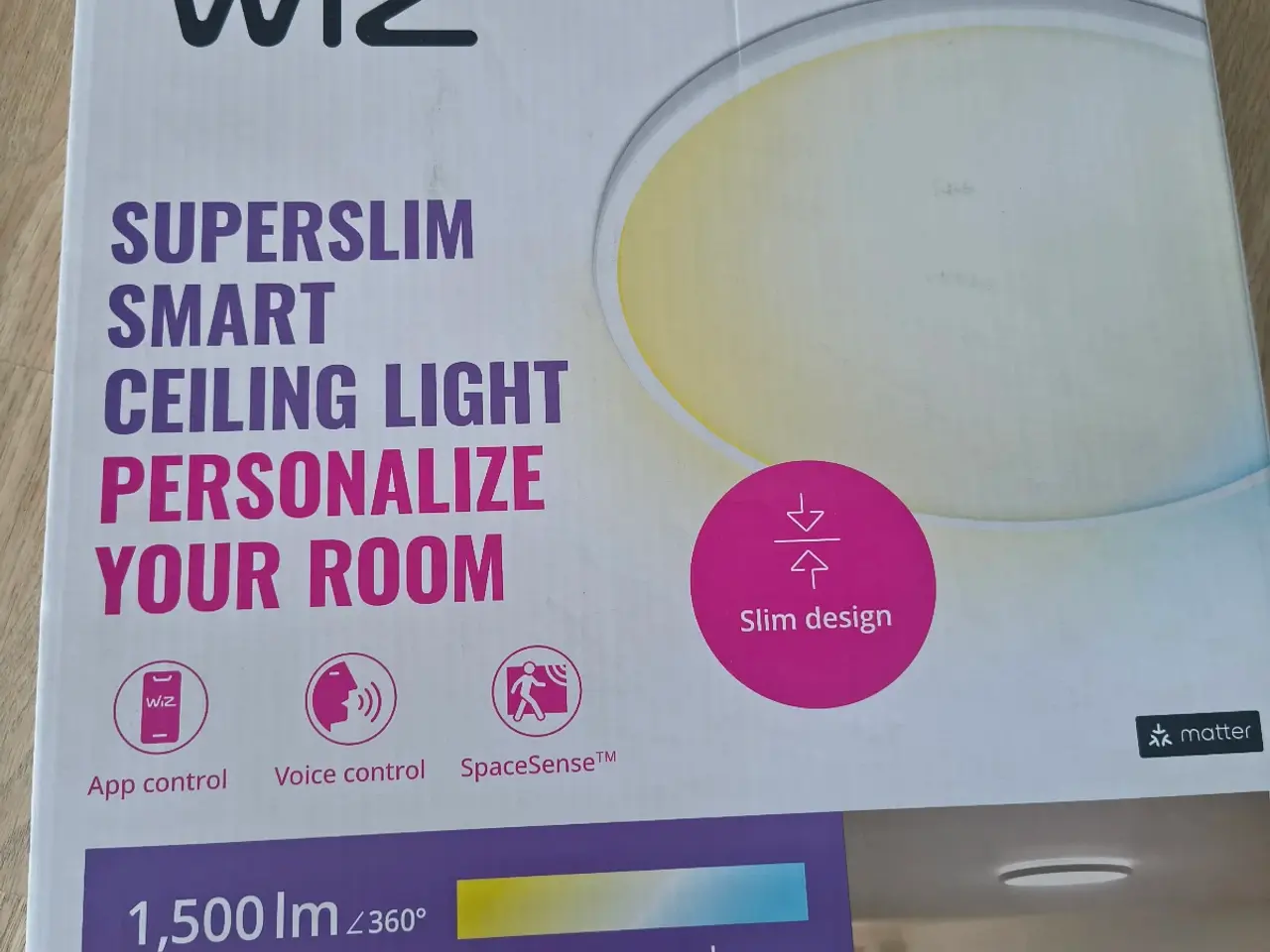 Billede 1 - WiZ Superslim Loftslampe 16W TW, 