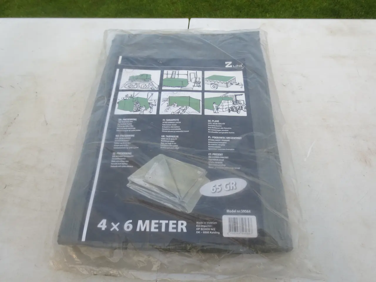Billede 1 - 1 stk Ny Presenning 4-6 Mtr