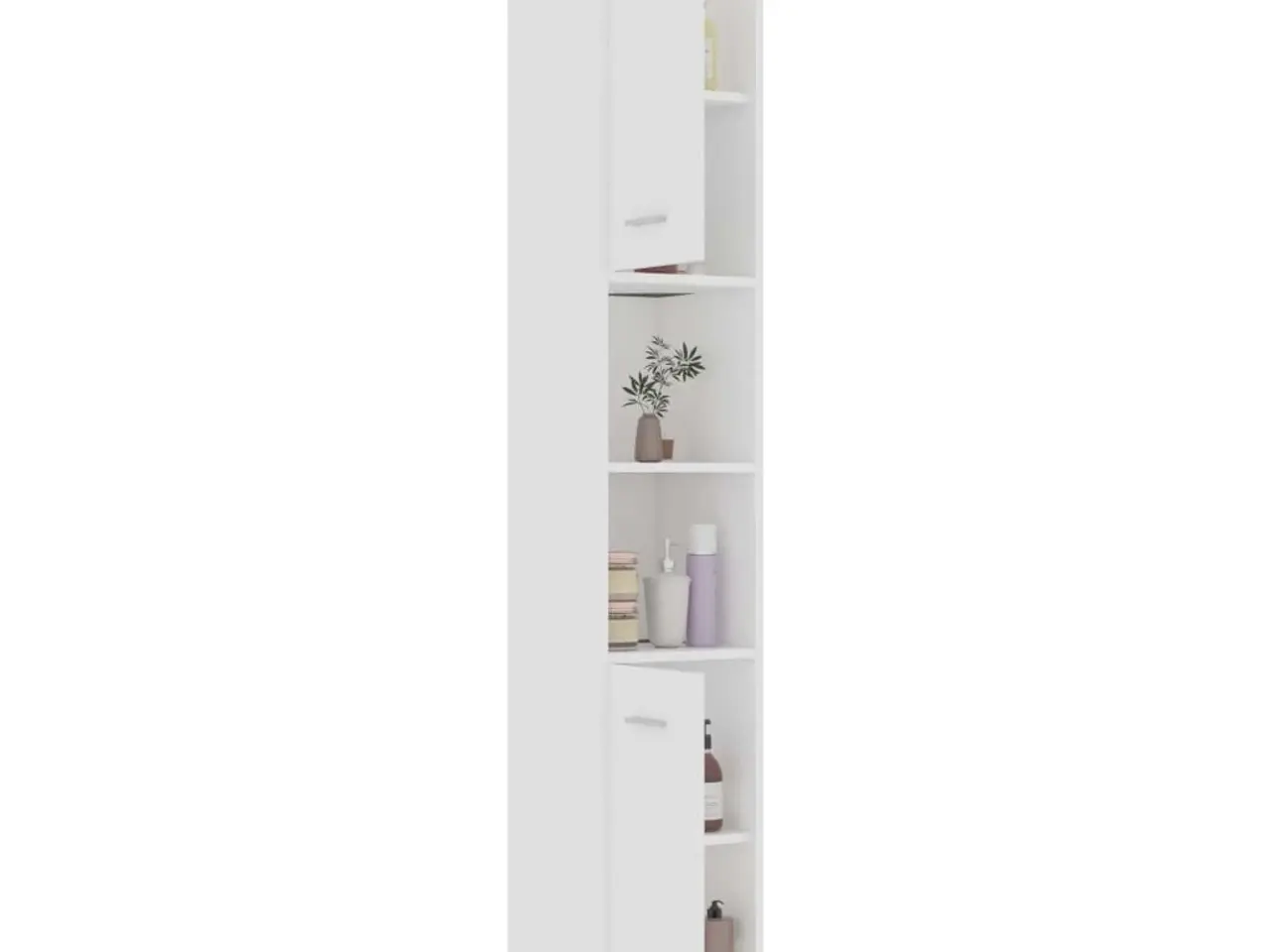Billede 5 - Badeværelsesskab 30x30x183,5 cm konstrueret træ hvid