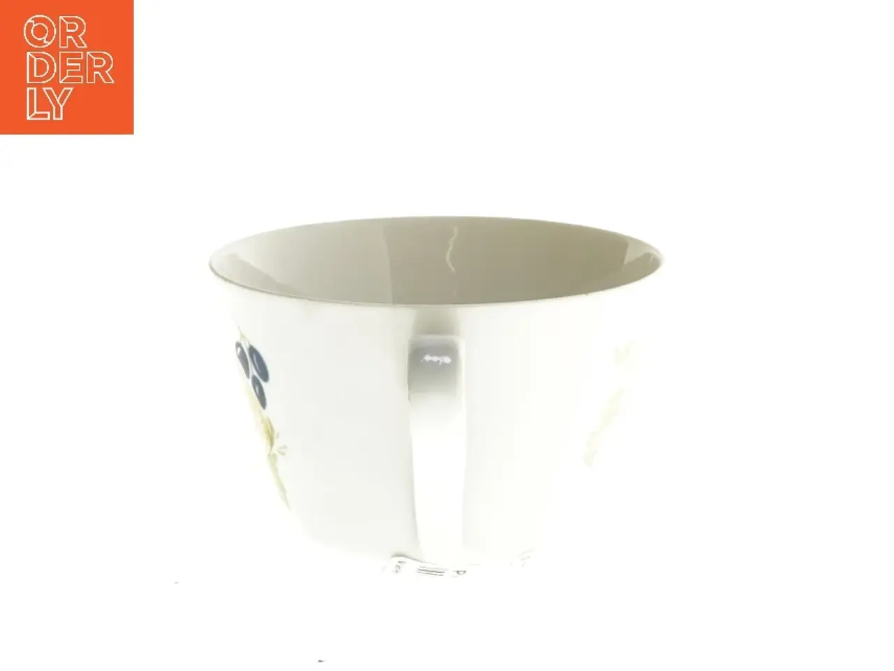 Billede 2 - Lyngby Porcelænskop med frugtdekoration fra Lyngby (str. Ø 9,5 cm)