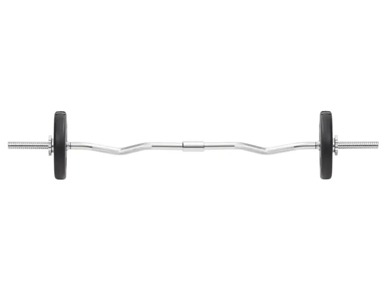Billede 7 - Vægtstangssæt med håndvægte 30 kg - lige og curl stang