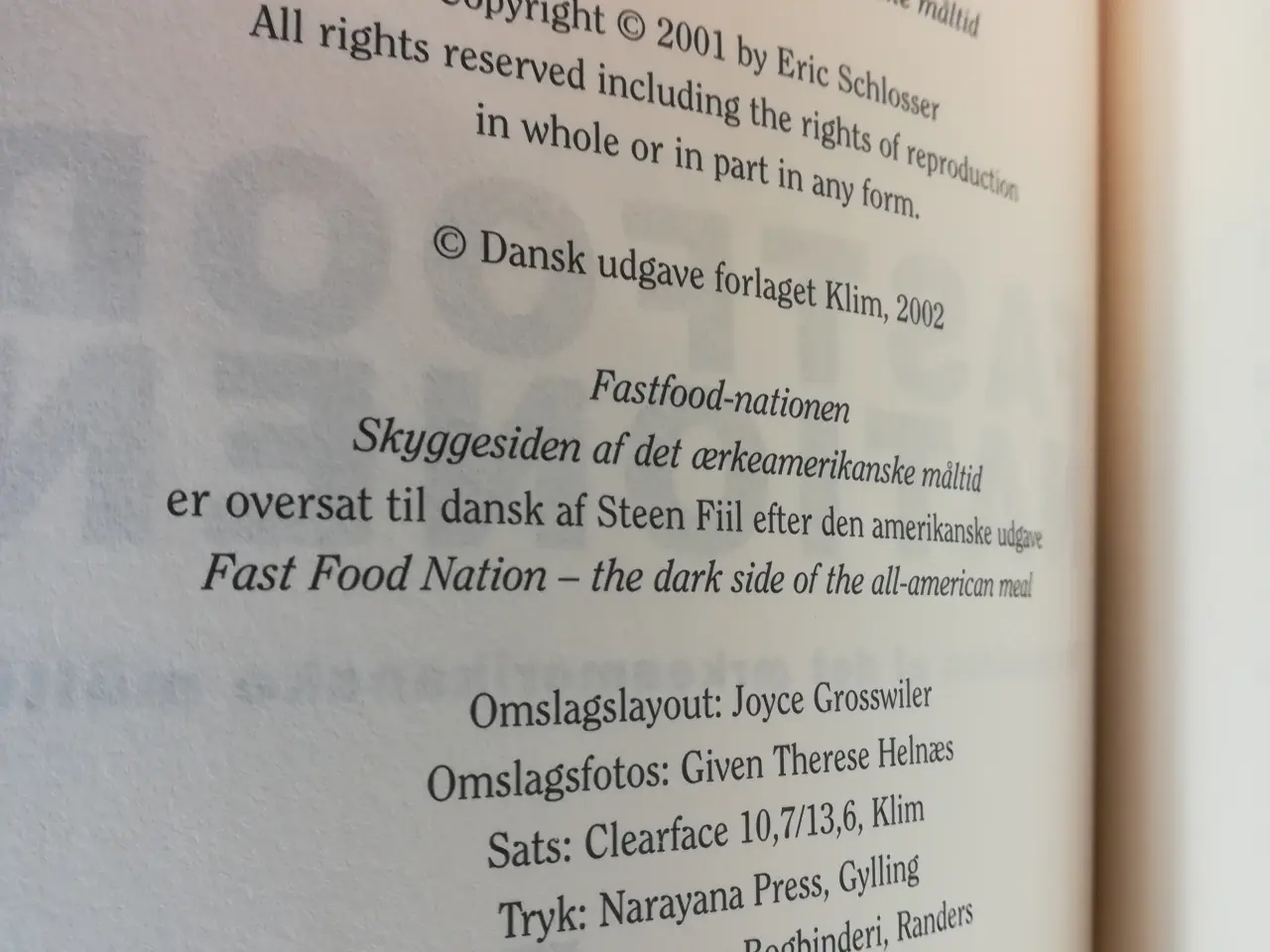 Billede 2 - FASTFOOD-NATIONEN, af Eric Schlosser