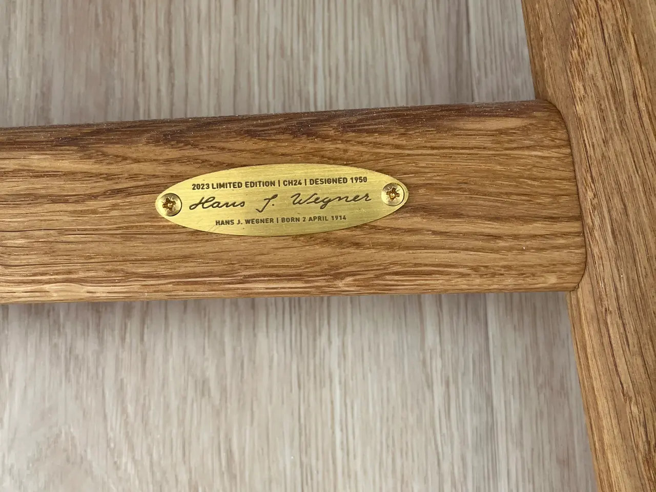 Billede 3 - Y stol limited edition i eg olieret