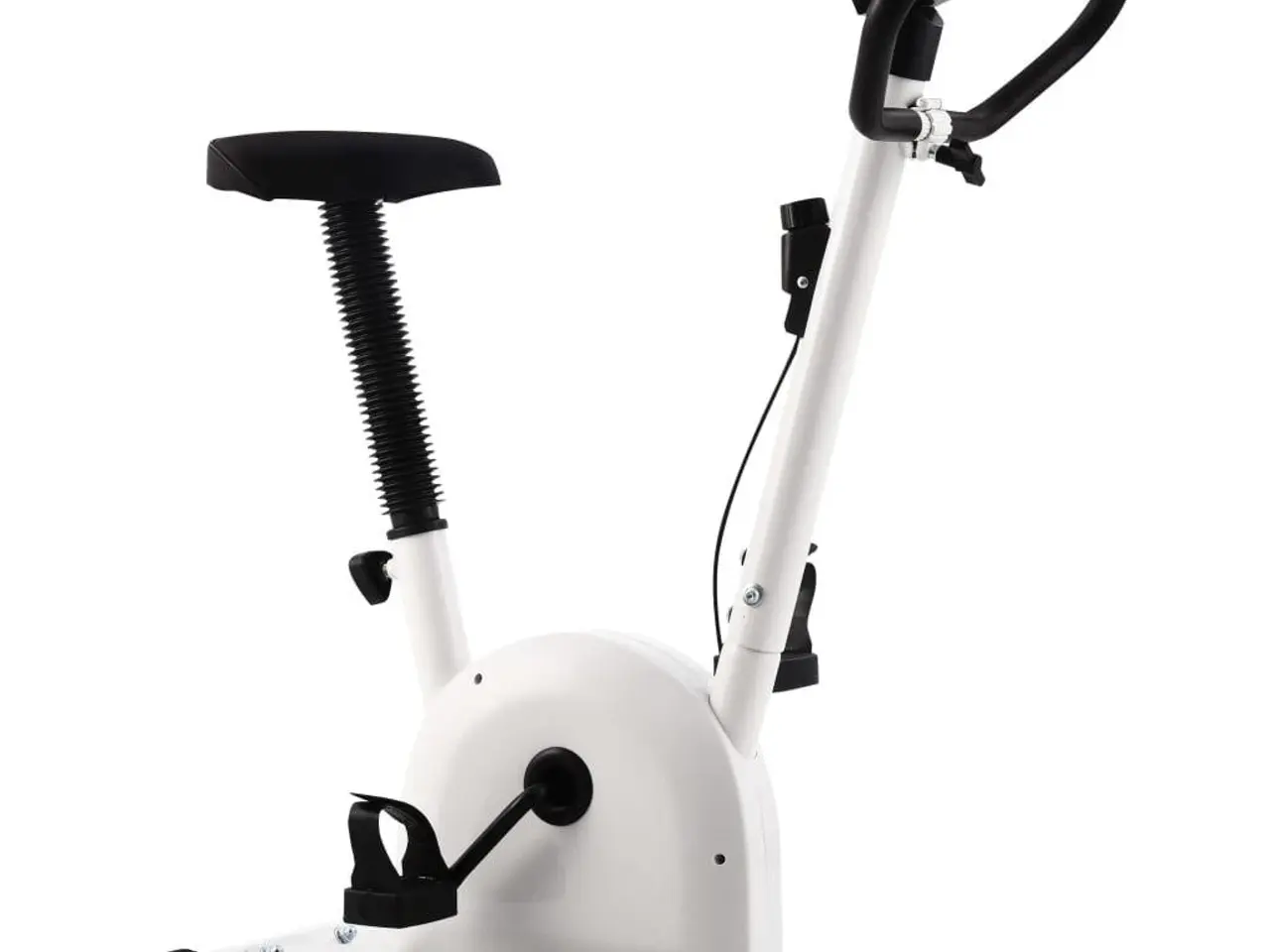 Billede 3 - Motionscykel med båndmodstand - hvid, kompakt hjemmetræning