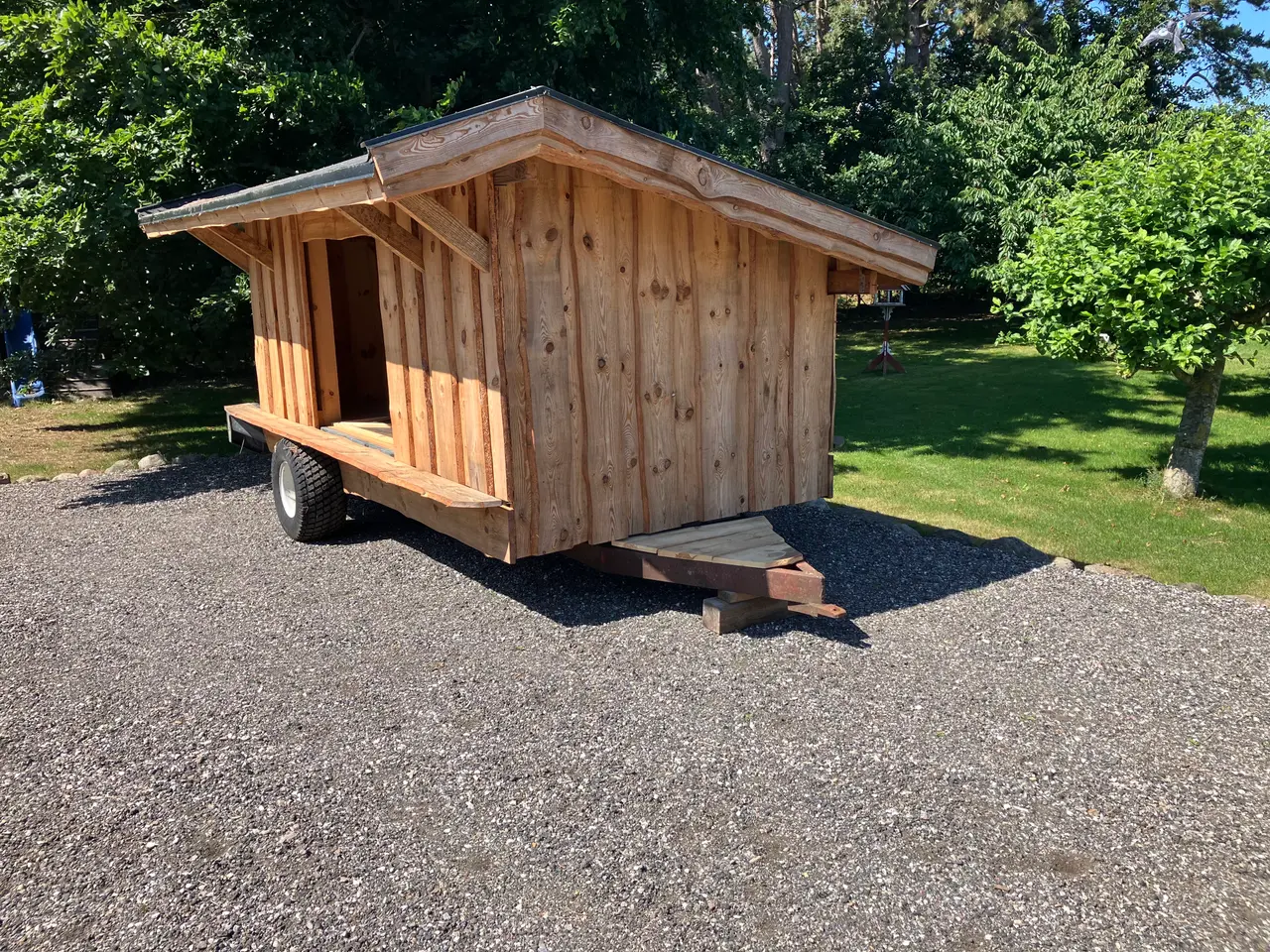 Billede 4 - Flytbar shelter på hjul.