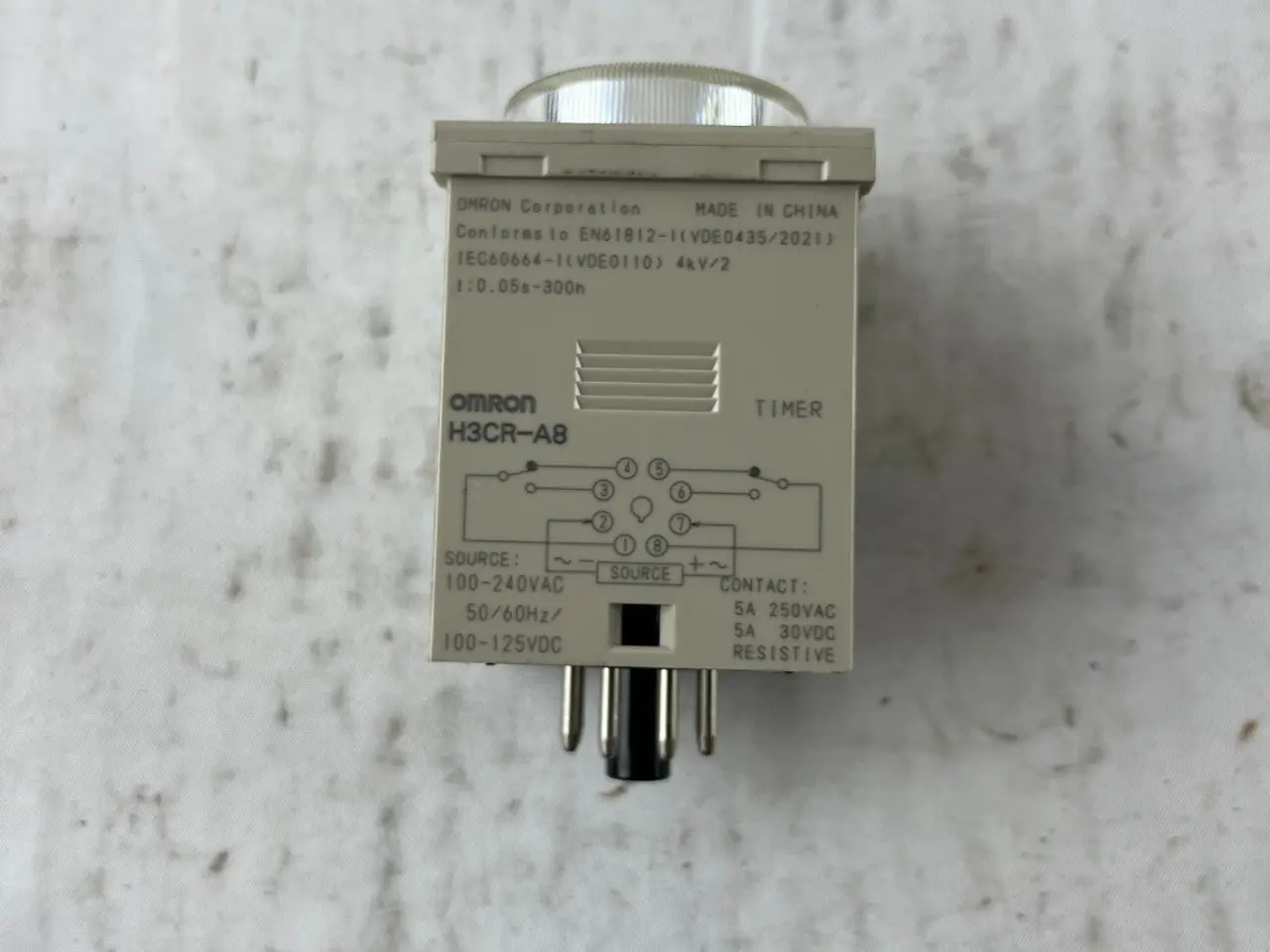 Billede 8 - Omron H3CR-A8 Analog Timer relæ 100-240VAC 5A